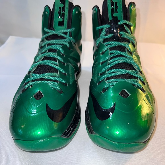 Nike LeBron James Shoes Sz 13.5 NikeID Diamond Collection Green - Picture 5 of 11